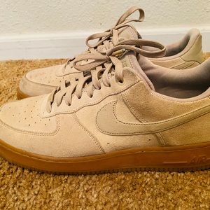 Tan Air Force ones
